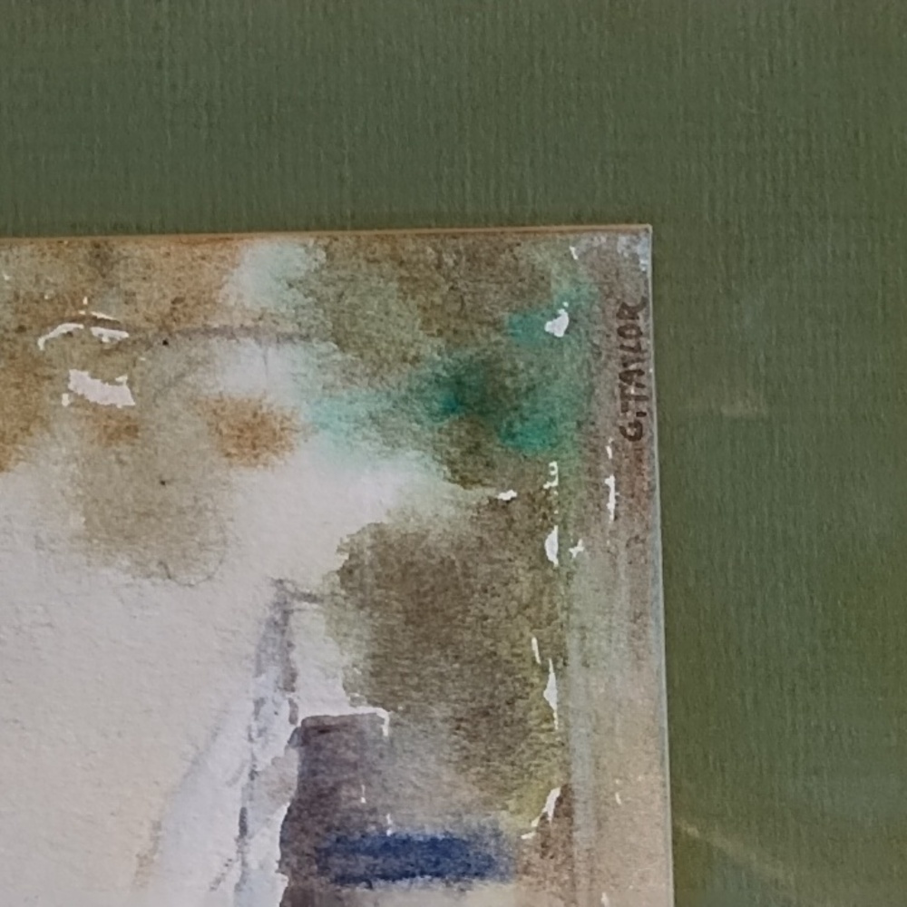 Rustic Landscape Art with Bamboo Frame - Picture 3 of 9